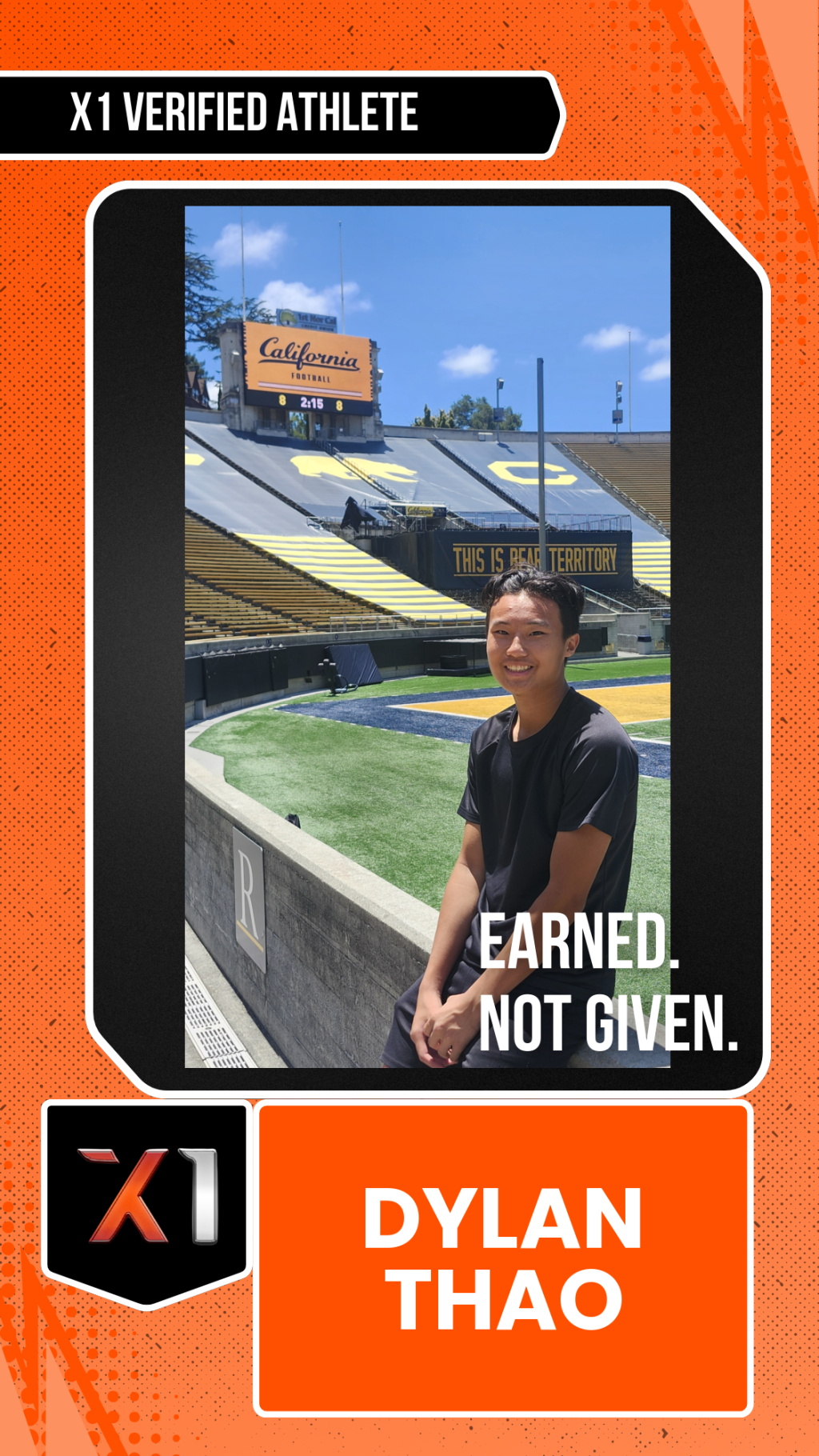 EXACT X1 player card for Dylan Thao