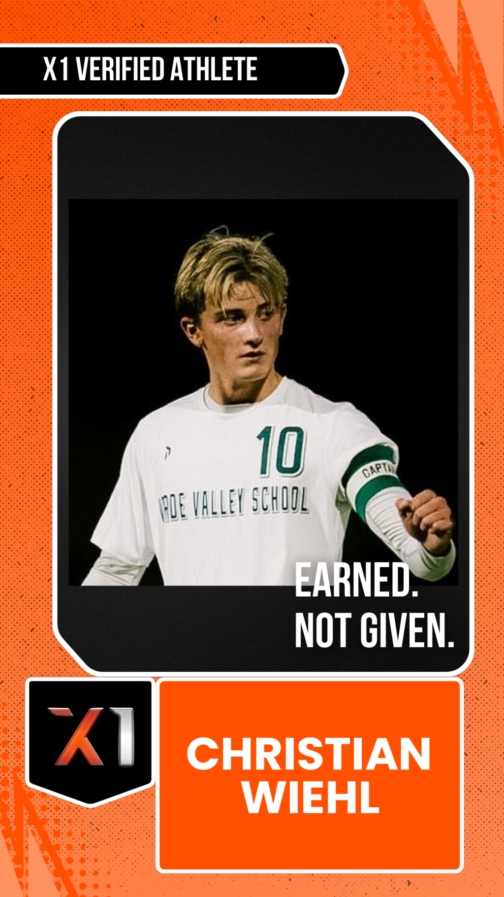 EXACT X1 player card for CHRISTIAN WIEHL