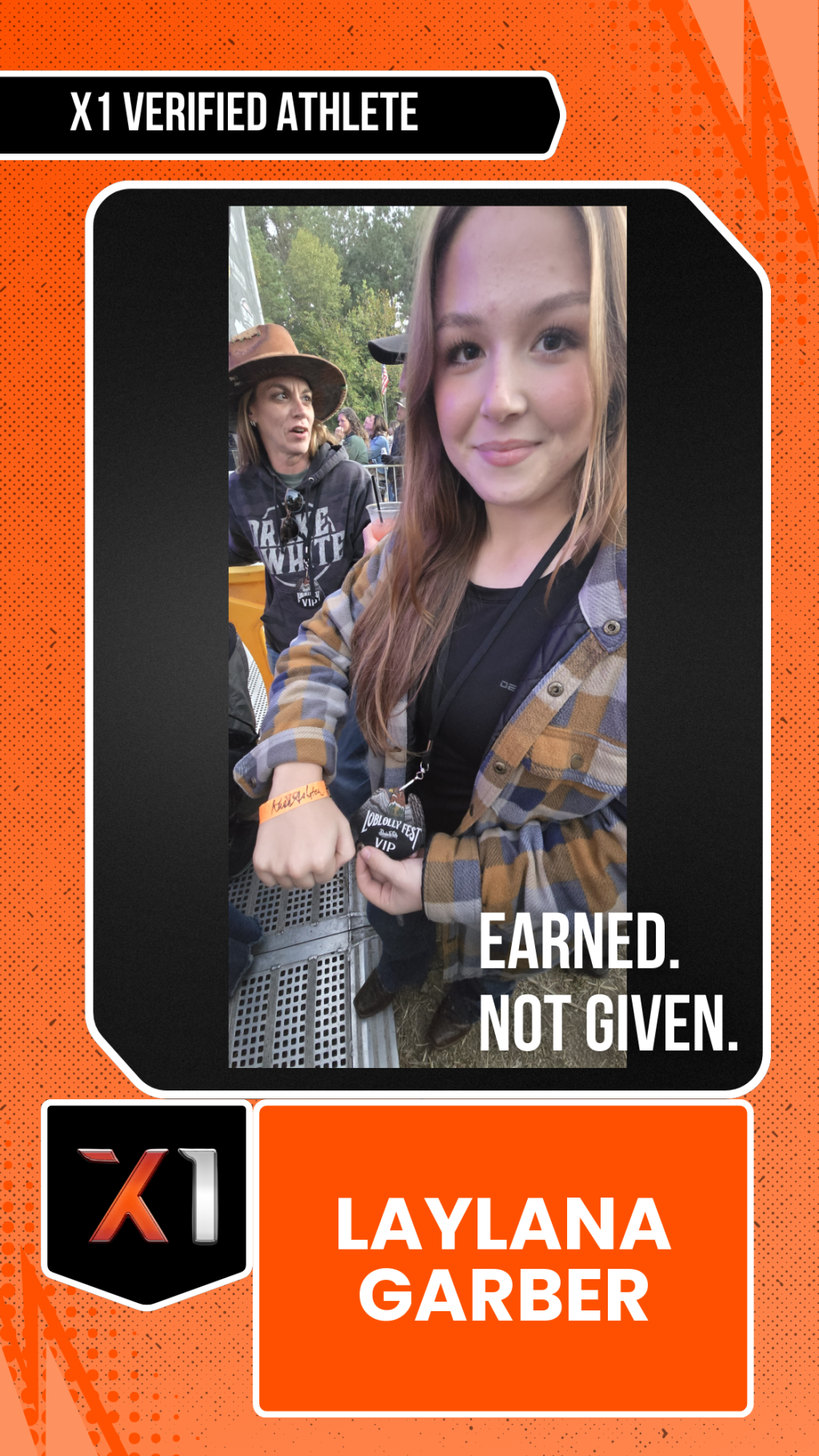EXACT X1 player card for Laylana Garber