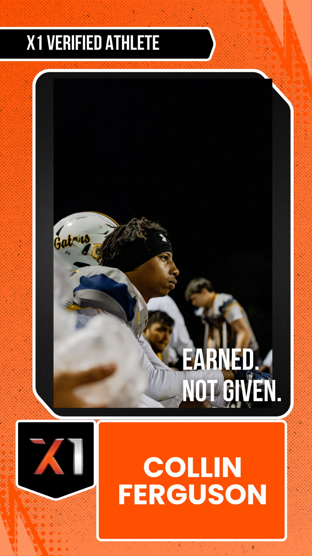 EXACT X1 player card for Collin Ferguson