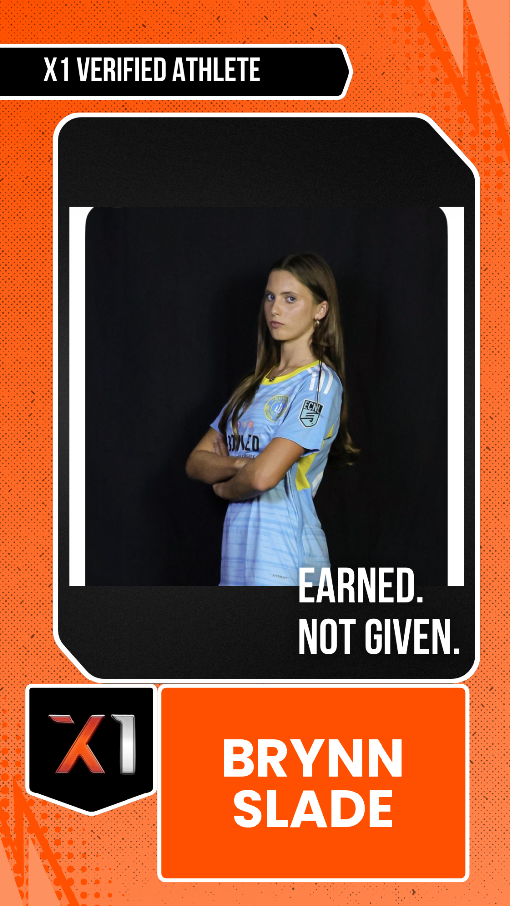 EXACT X1 player card for Brynn Slade