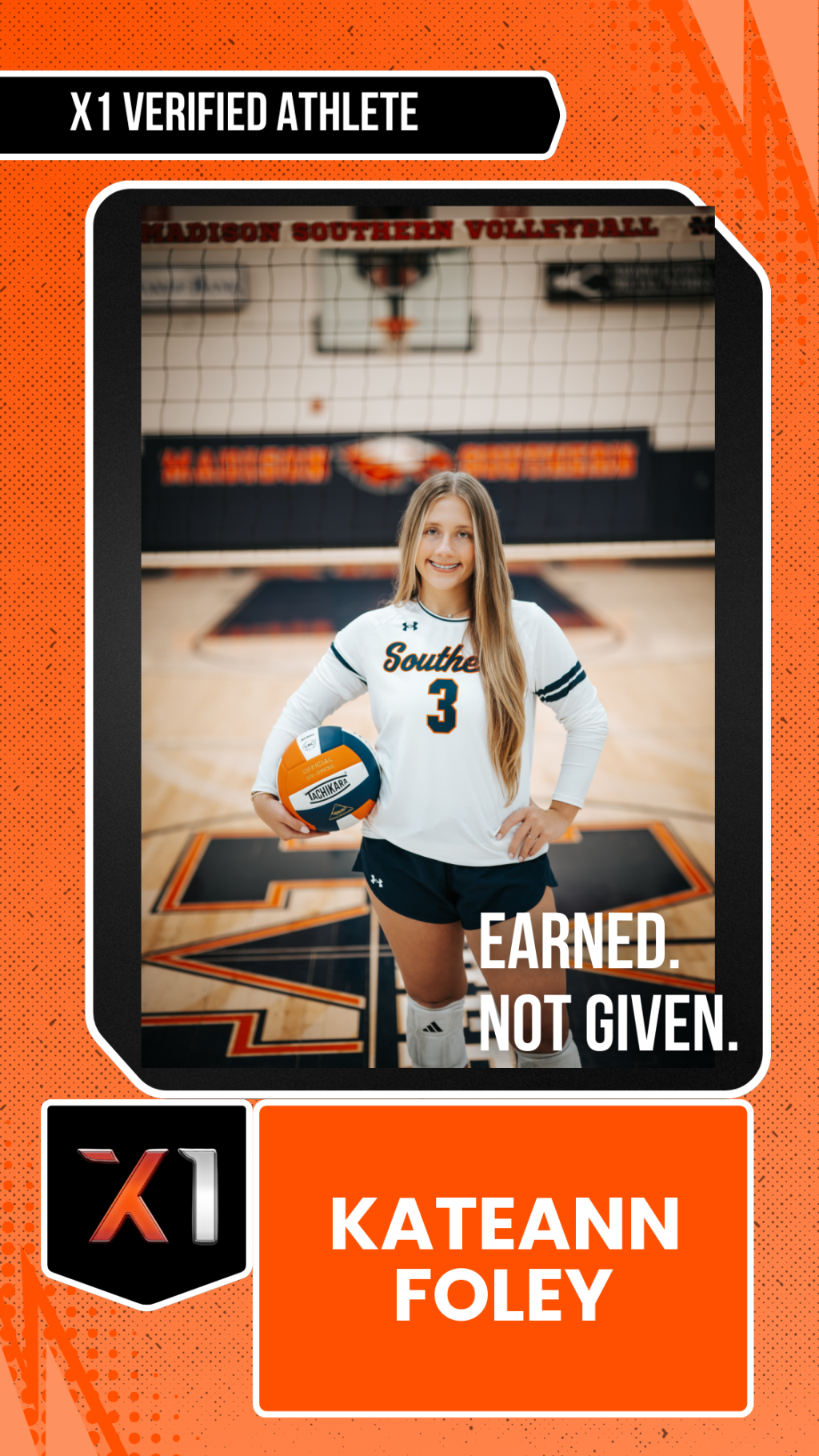 EXACT X1 player card for KateAnn Foley