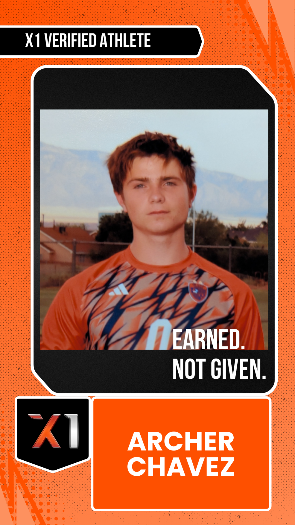 EXACT X1 player card for Archer CHAVEZ
