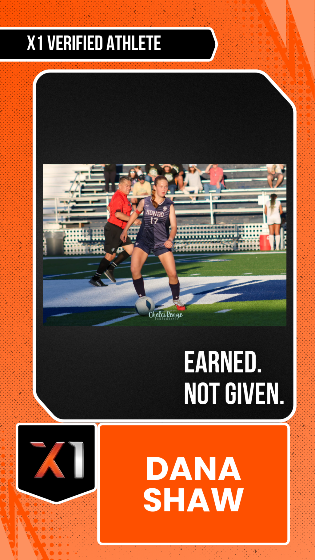 EXACT X1 player card for Dana Shaw