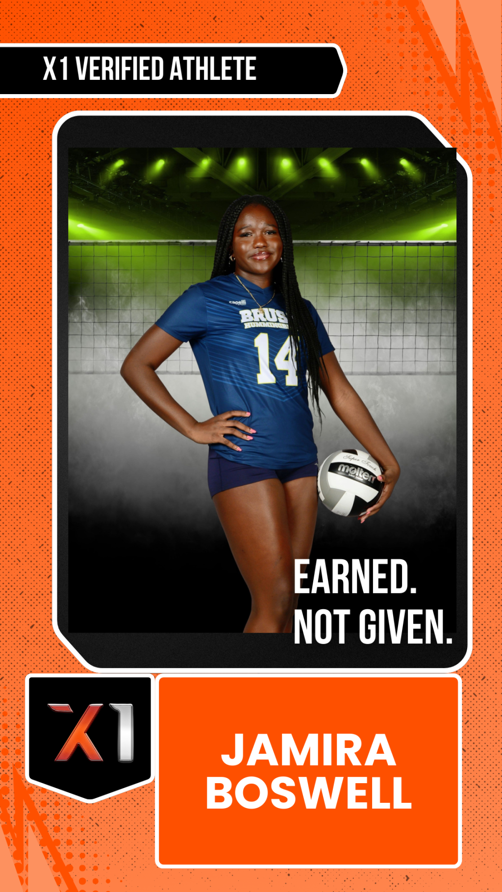EXACT X1 player card for Jamira Boswell