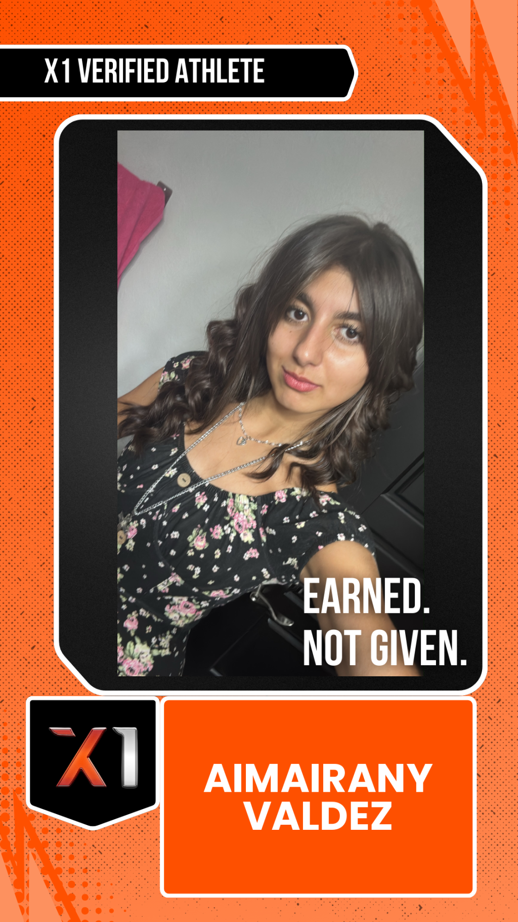 EXACT X1 player card for Aimairany Valdez