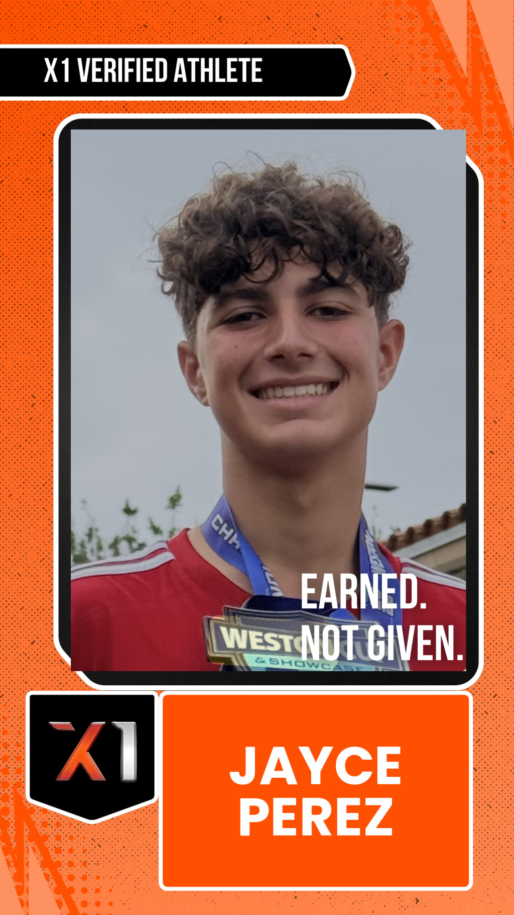 EXACT X1 player card for Jayce Perez