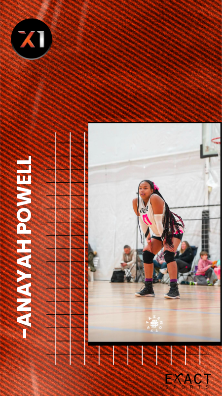 EXACT X1 player card for Anayah Powell