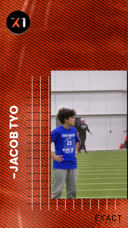 EXACT X1 player card for Jacob Tyo