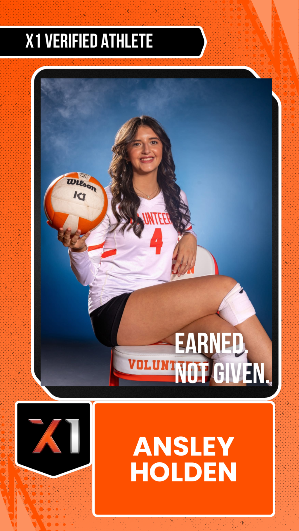 EXACT X1 player card for Ansley Holden