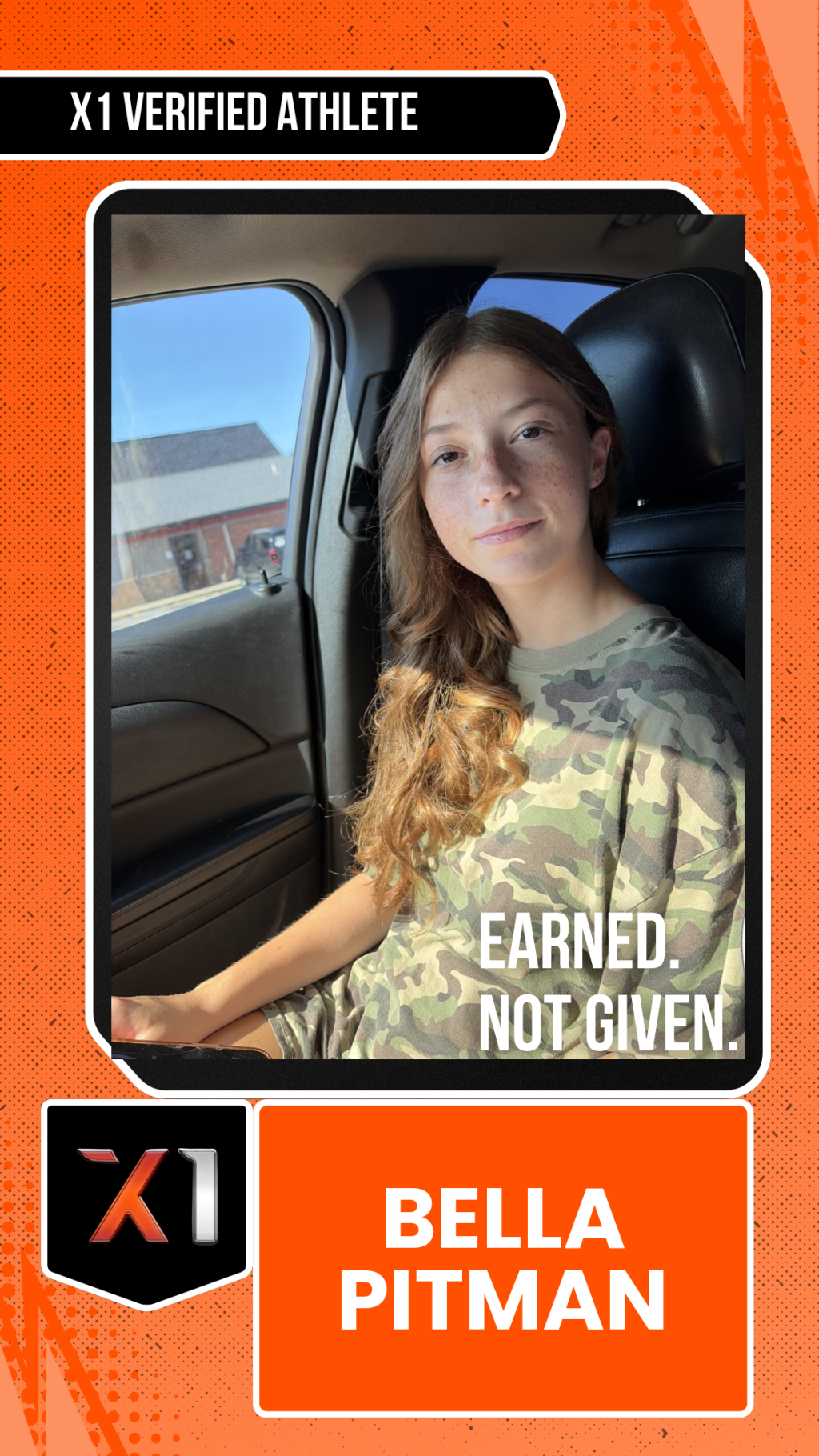 EXACT X1 player card for Bella Pitman