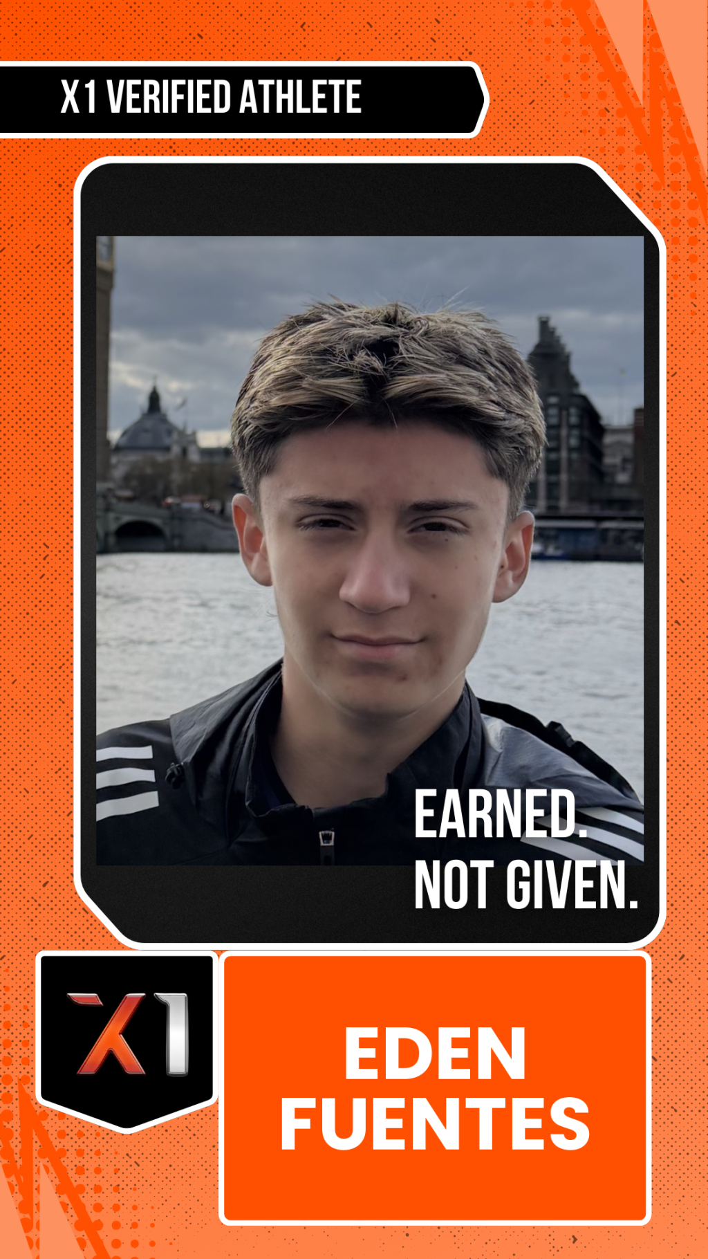 EXACT X1 player card for Eden Fuentes