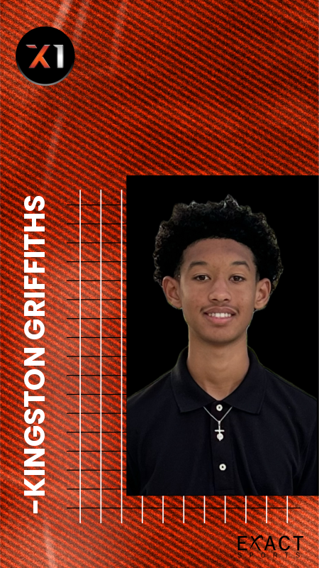 EXACT X1 player card for Kingston Griffiths