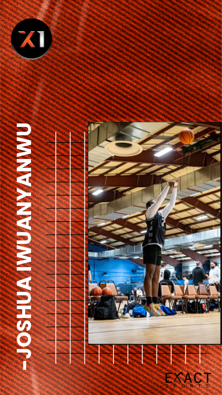 EXACT X1 player card for Joshua Iwuanyanwu