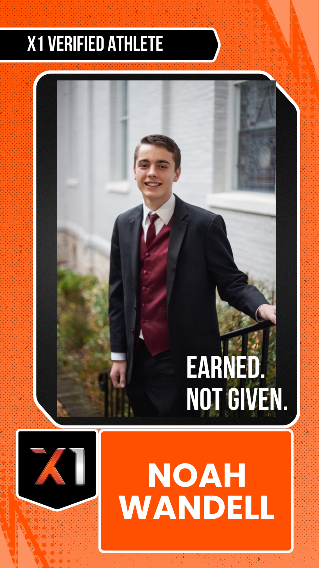 EXACT X1 player card for Noah Wandell