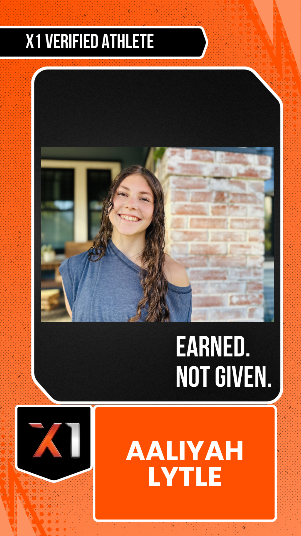 EXACT X1 player card for Aaliyah Lytle