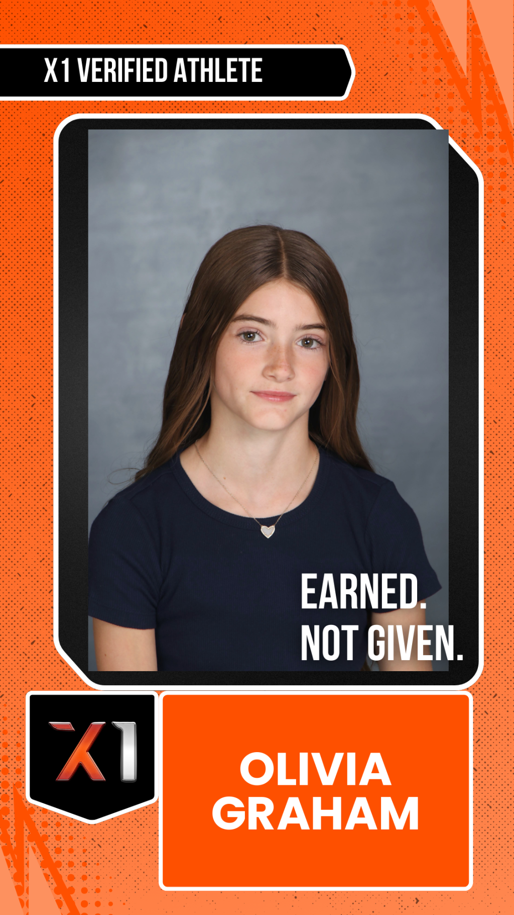 EXACT X1 player card for Olivia Graham