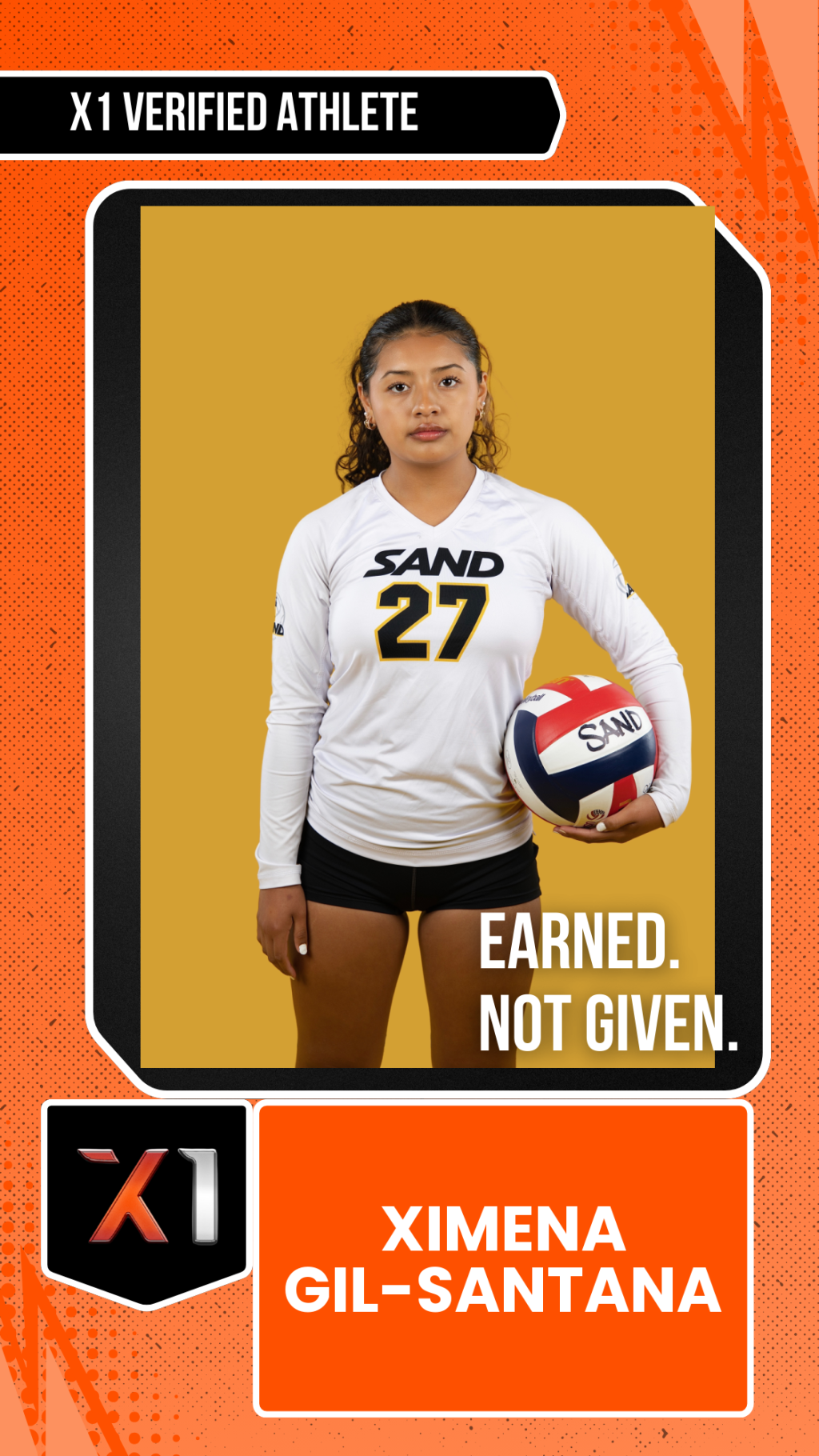 EXACT X1 player card for Ximena Gil-Santana