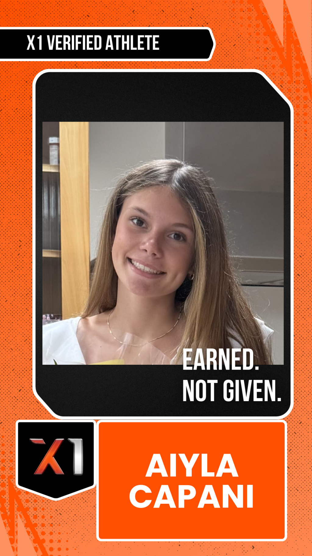 EXACT X1 player card for Aiyla Capani