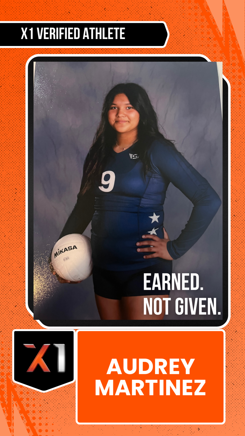 EXACT X1 player card for Audrey Martinez