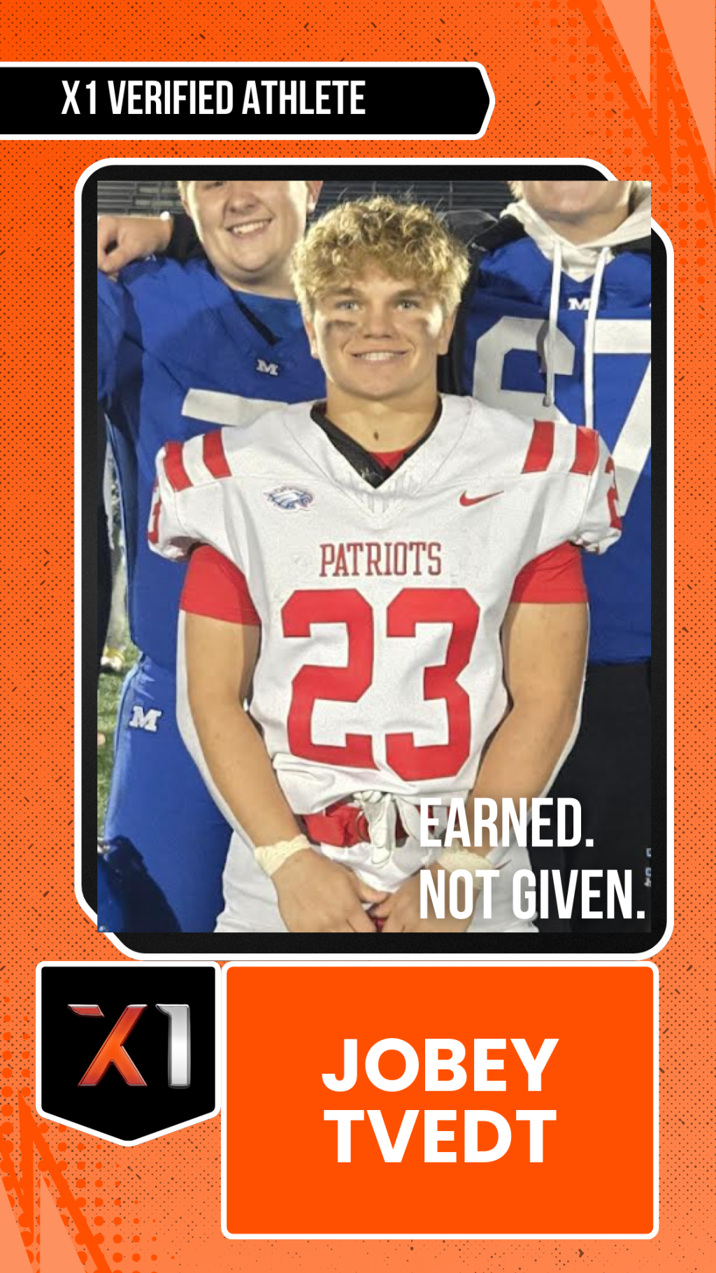 EXACT X1 player card for Jobey Tvedt
