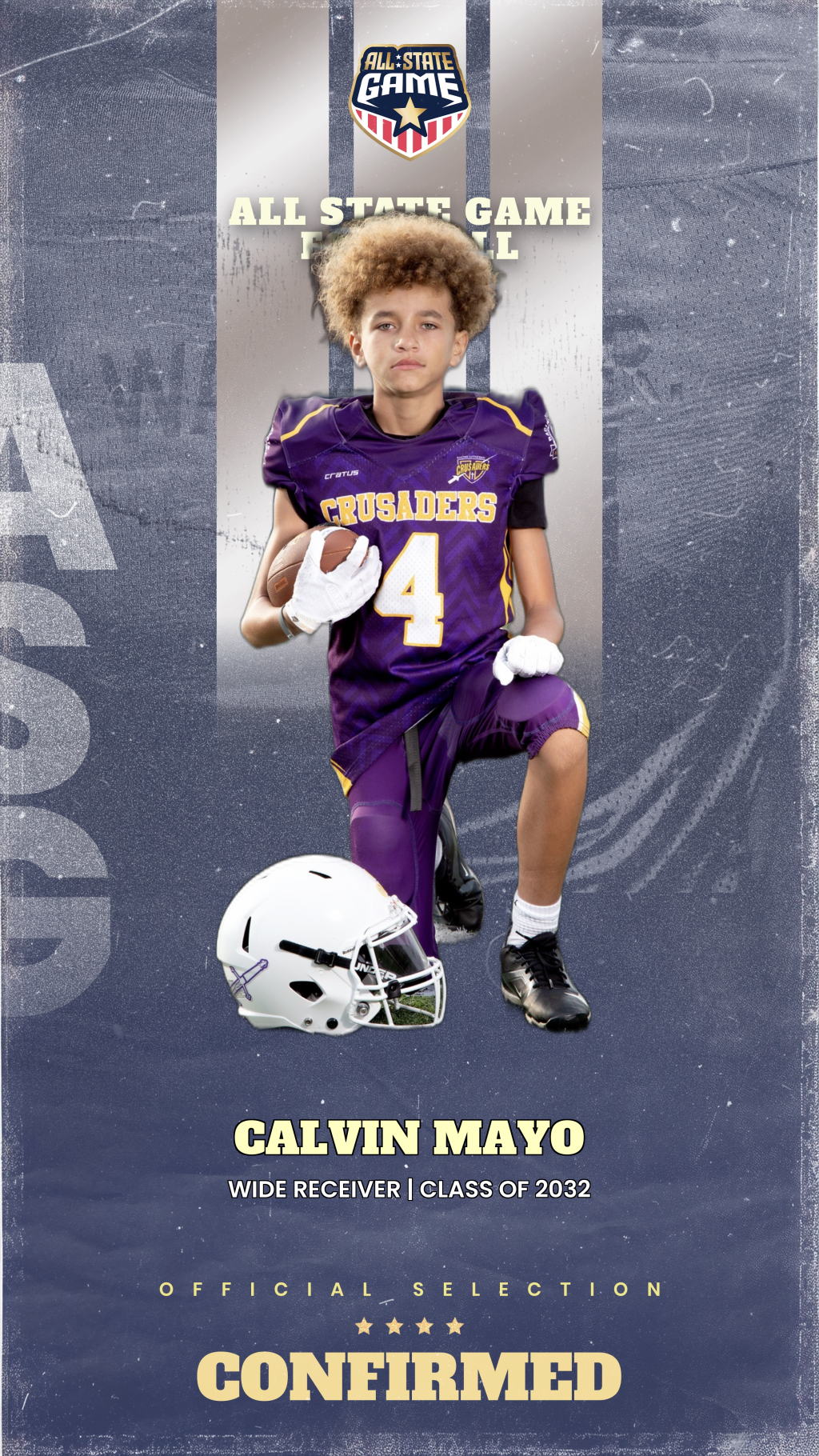 All State Game player card for Calvin Mayo
