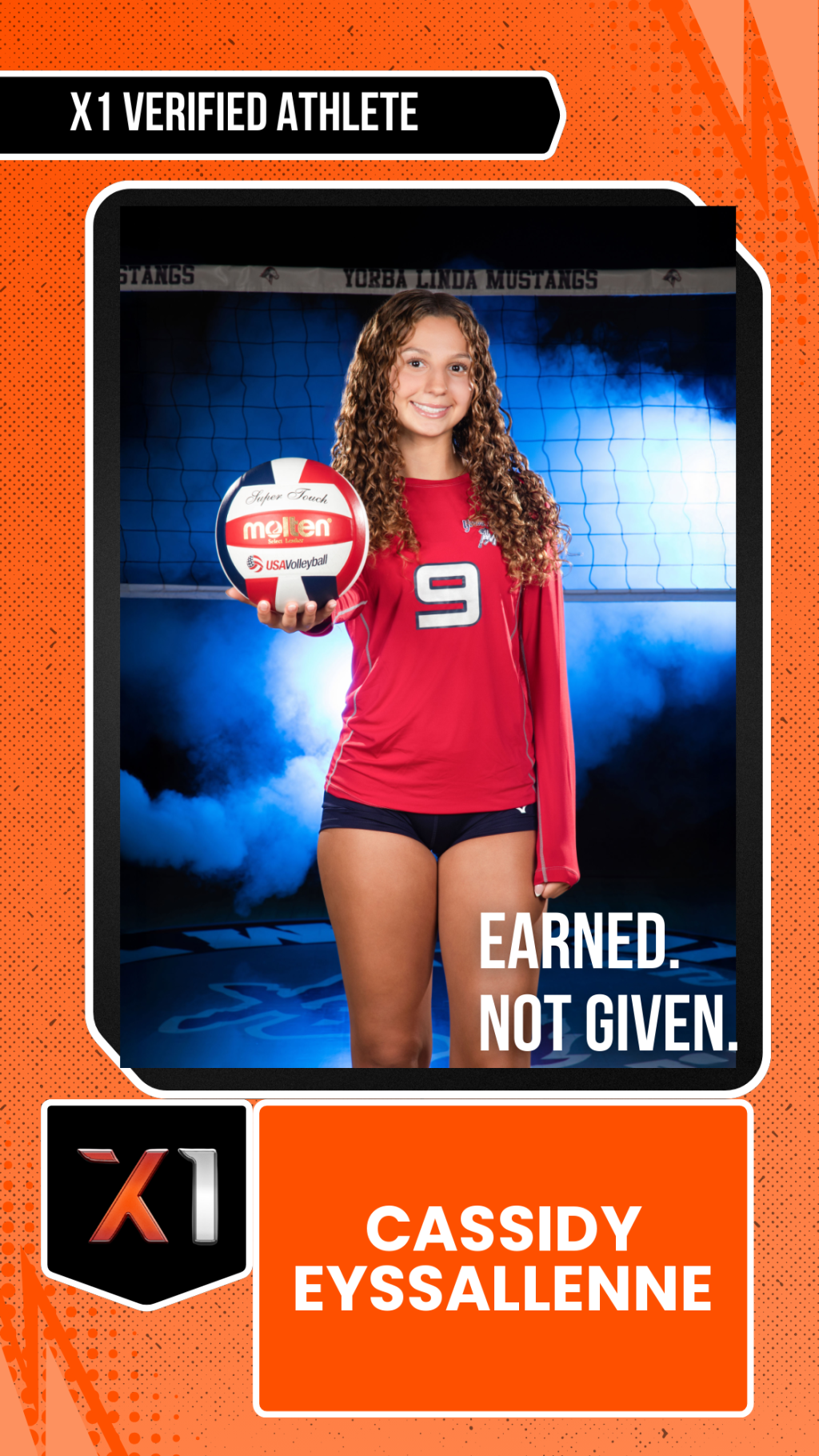 EXACT X1 player card for Cassidy Eyssallenne