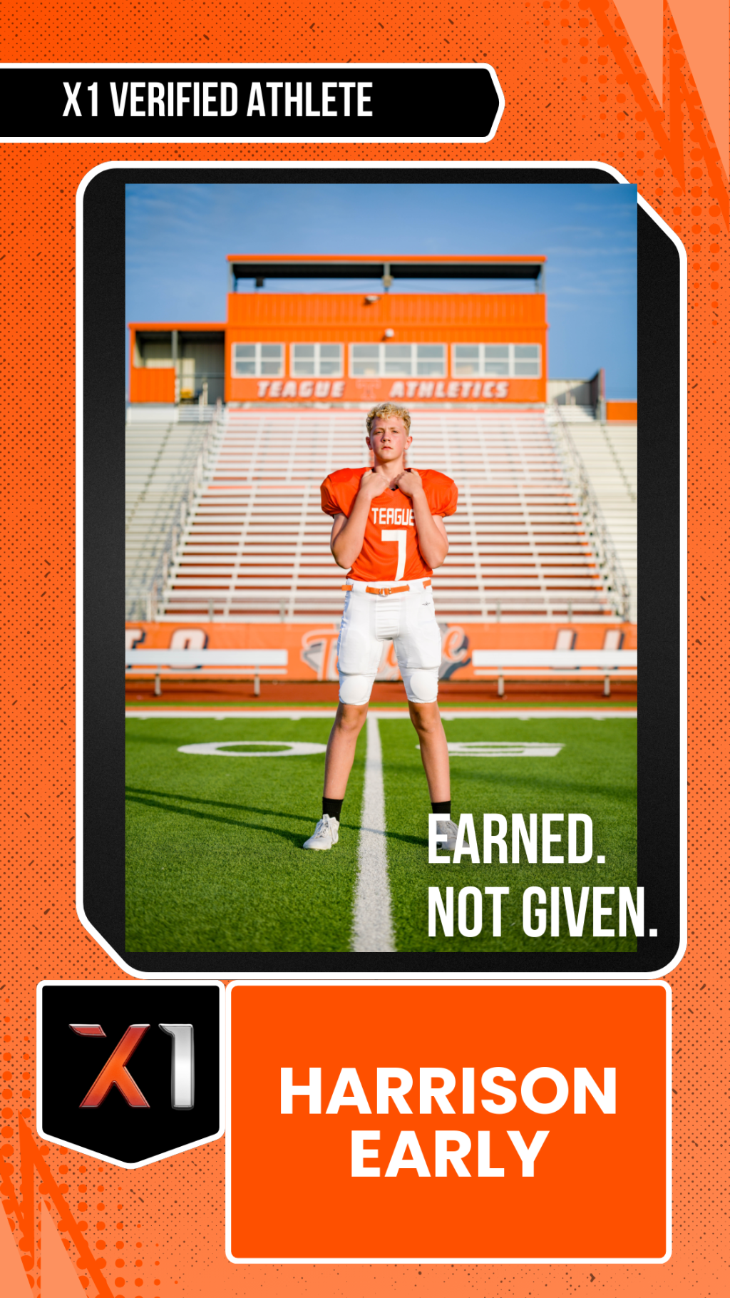 EXACT X1 player card for Harrison Early