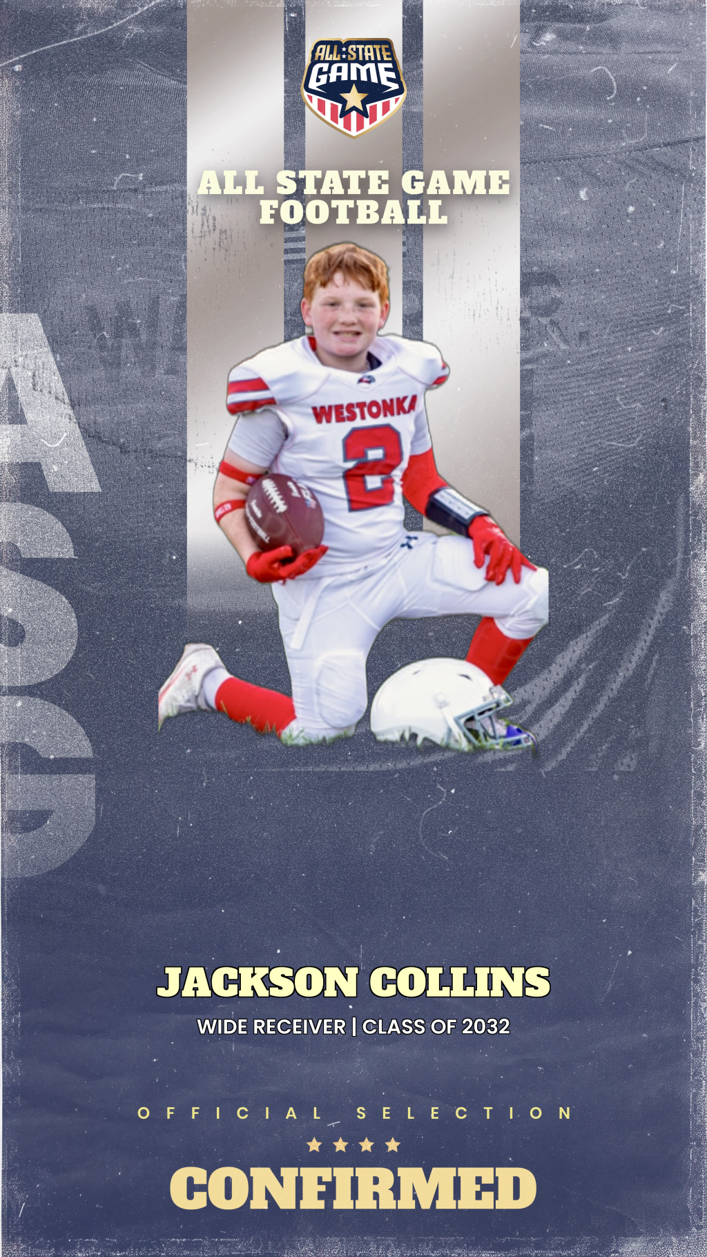 All State Game player card for Jackson Collins