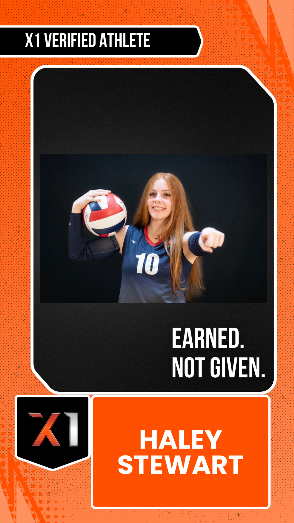 EXACT X1 player card for Haley Stewart