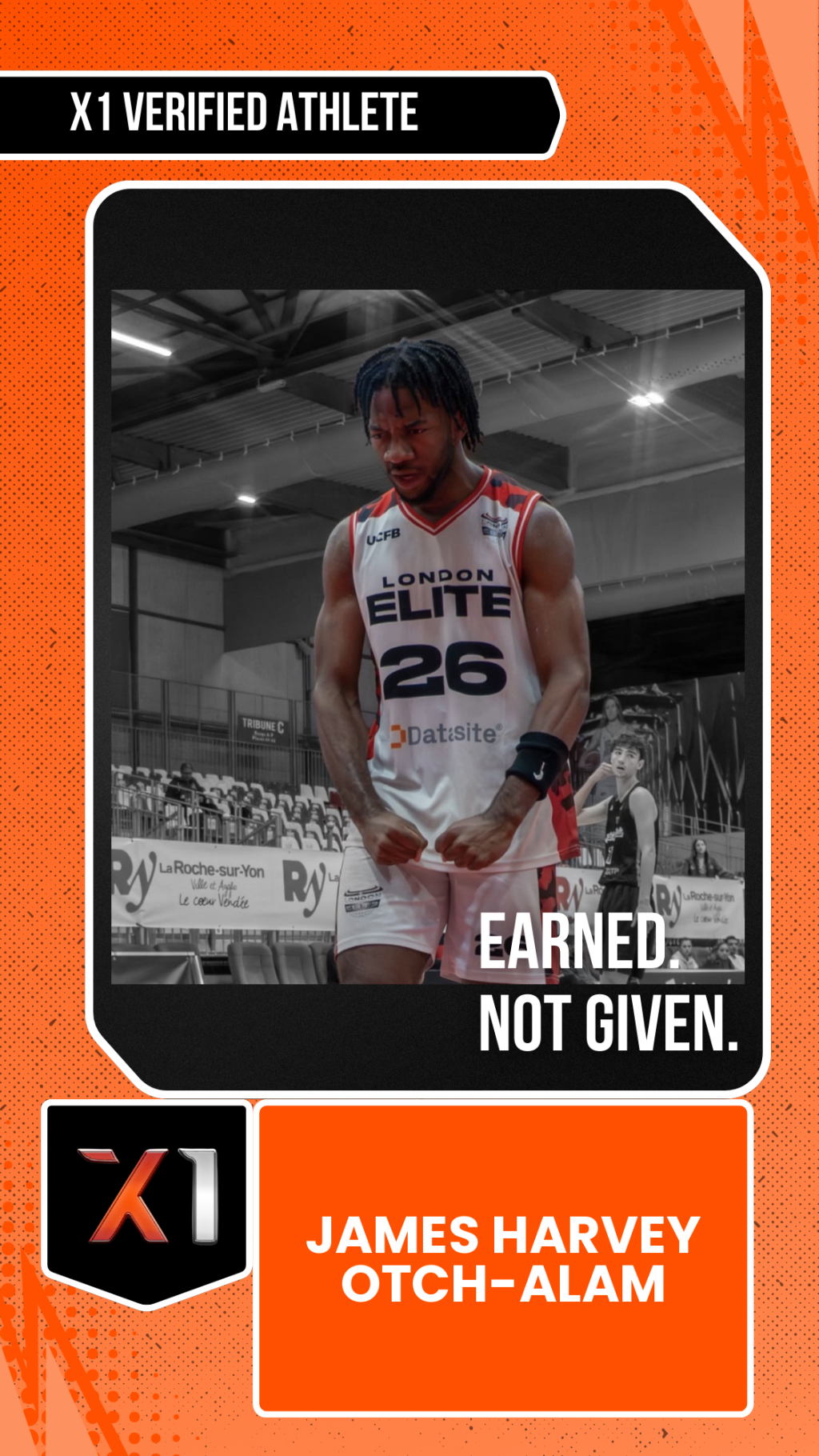 EXACT X1 player card for James Harvey Otch-Alam
