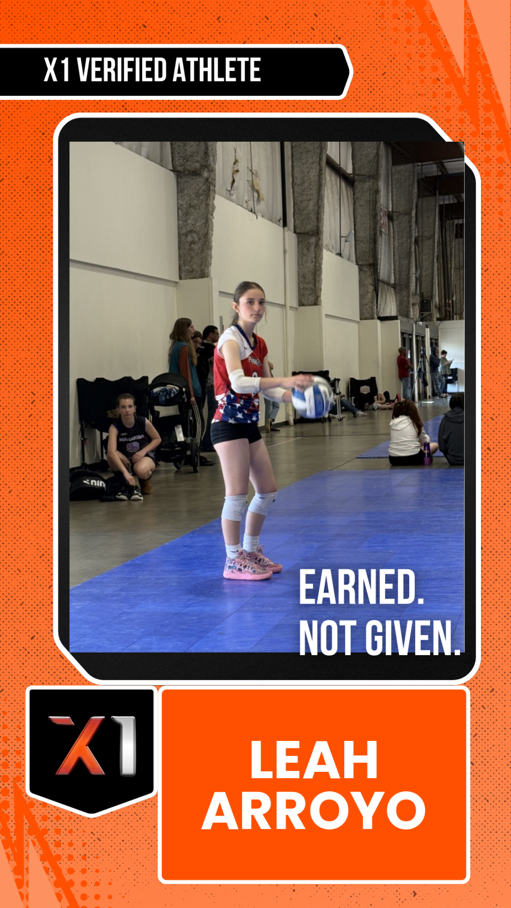EXACT X1 player card for leah arroyo