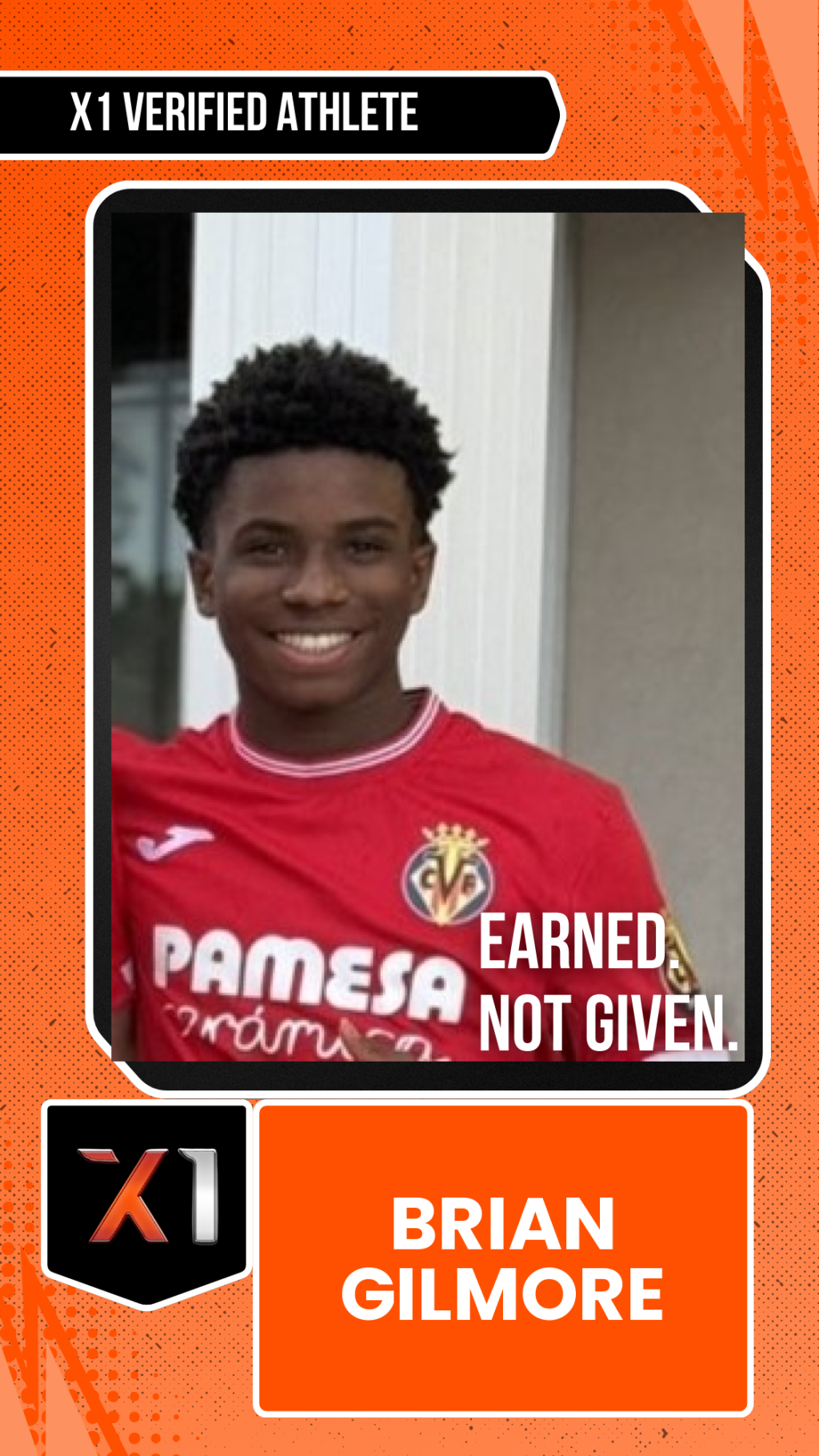 EXACT X1 player card for Brian Gilmore