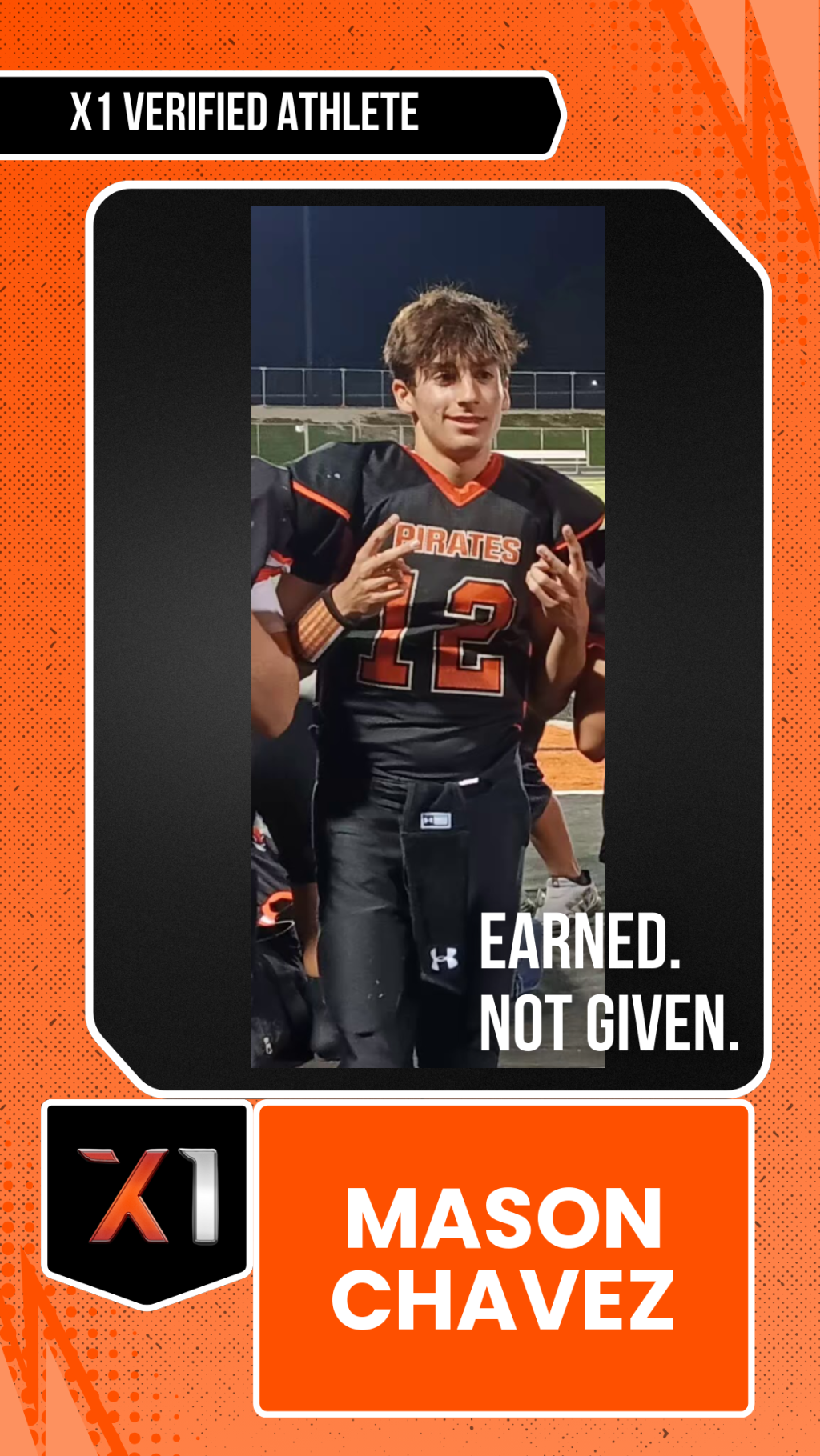 EXACT X1 player card for Mason Chavez