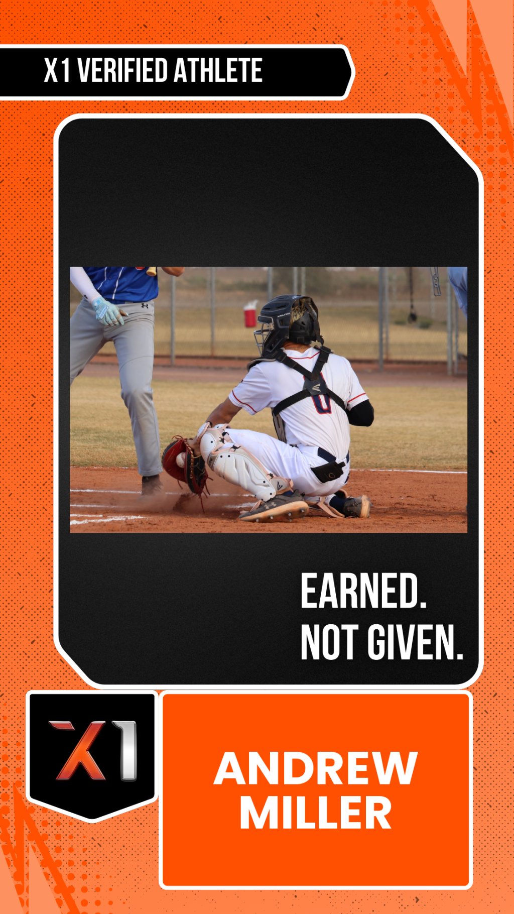EXACT X1 player card for Andrew Miller