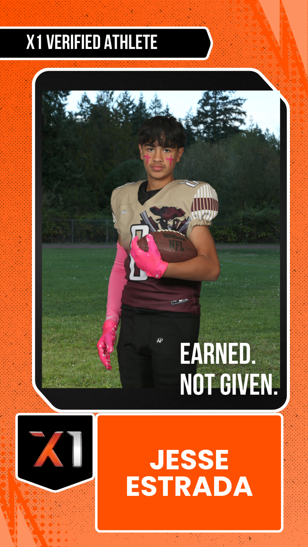 EXACT X1 player card for Jesse Estrada