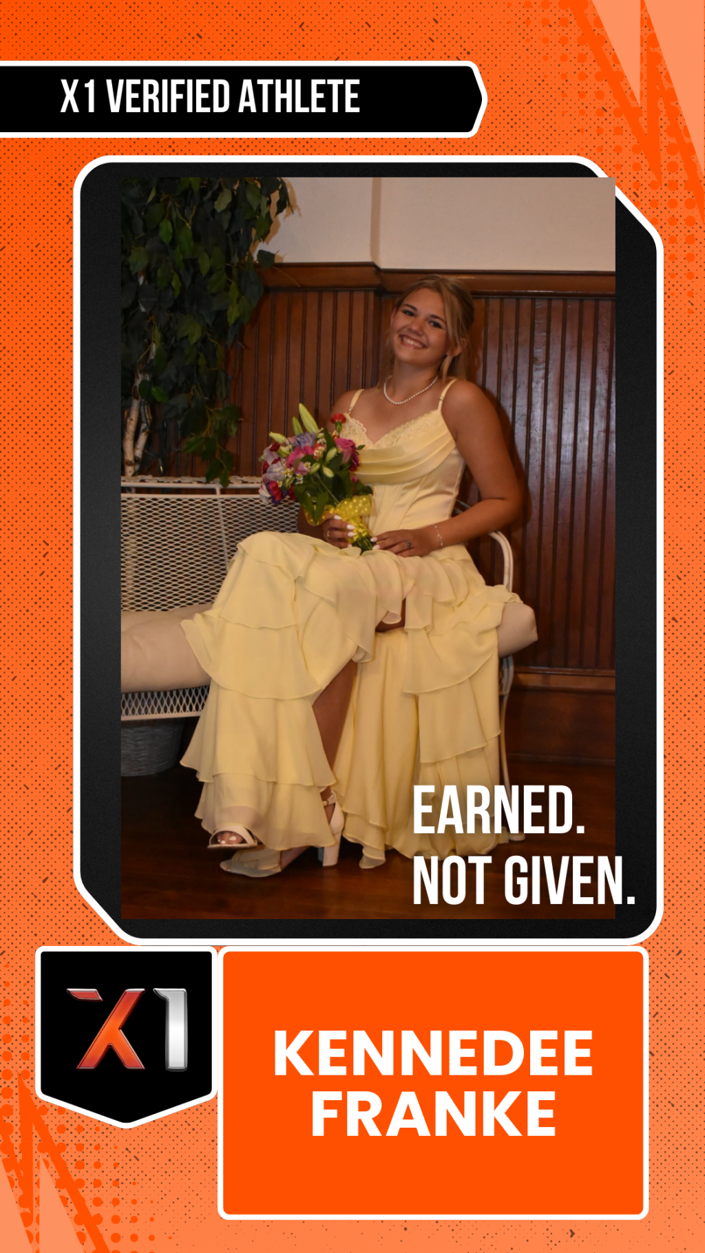 EXACT X1 player card for Kennedee Franke
