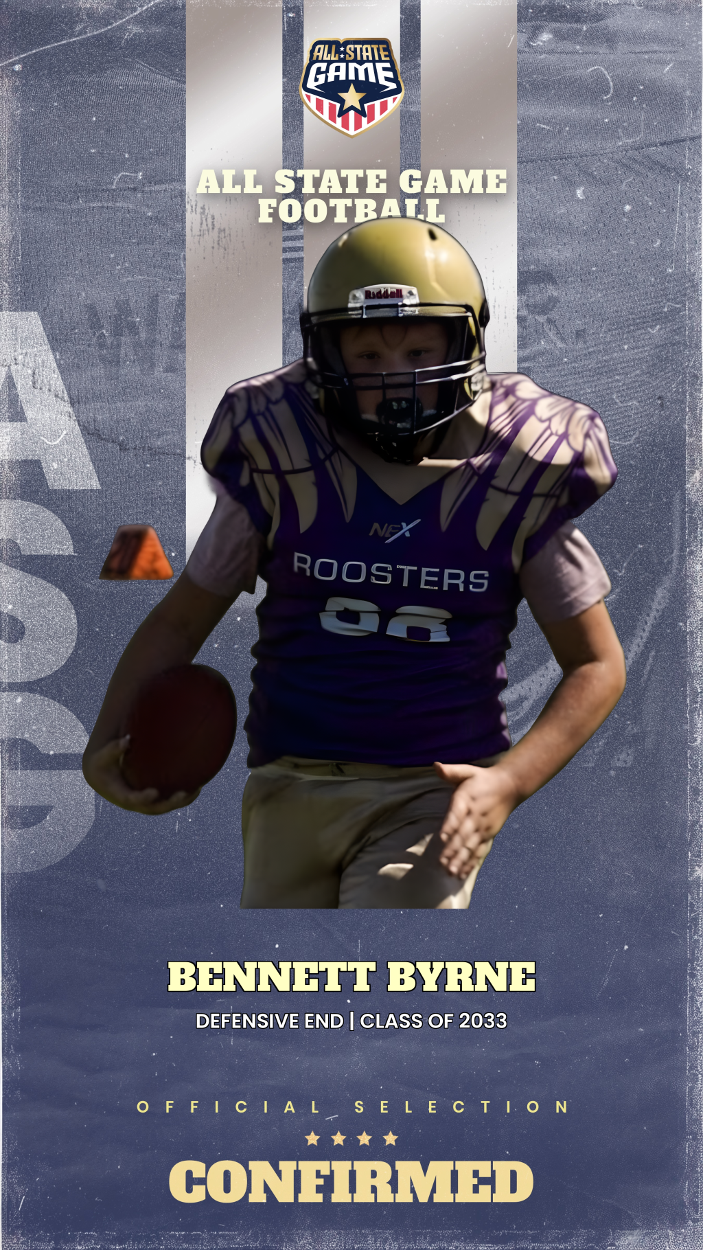 All State Game player card for Bennett Byrne