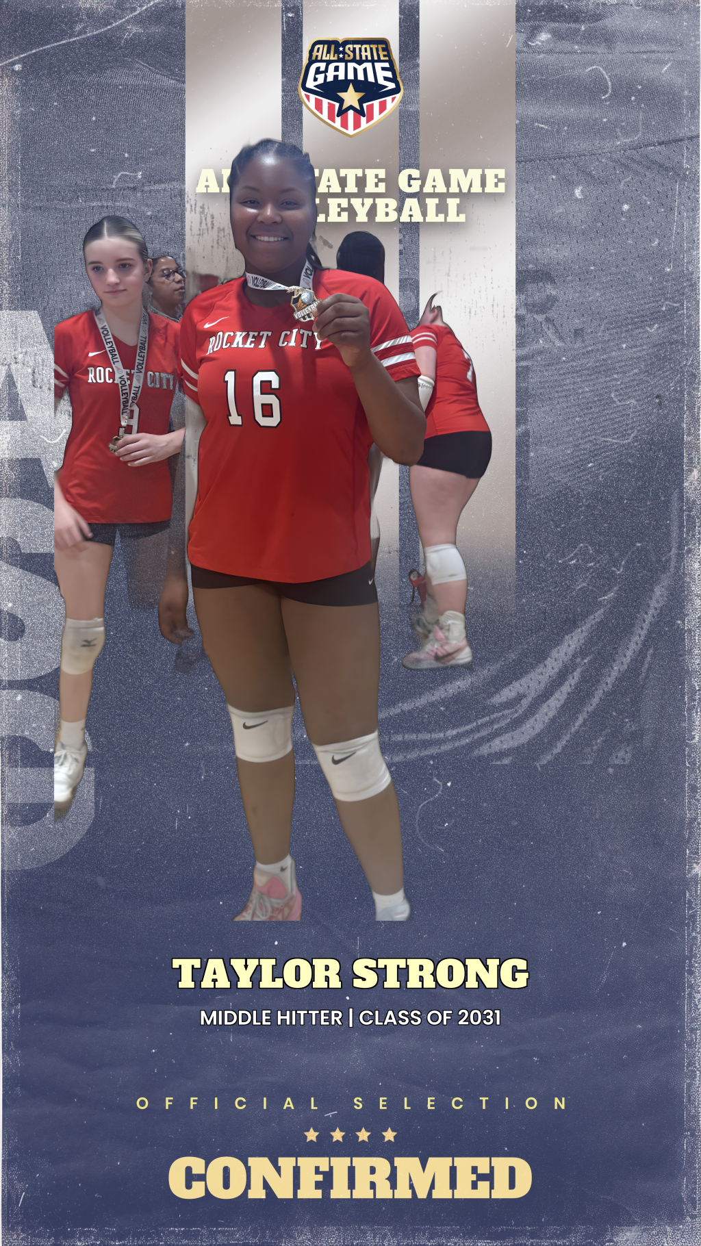 All State Game player card for Taylor Strong
