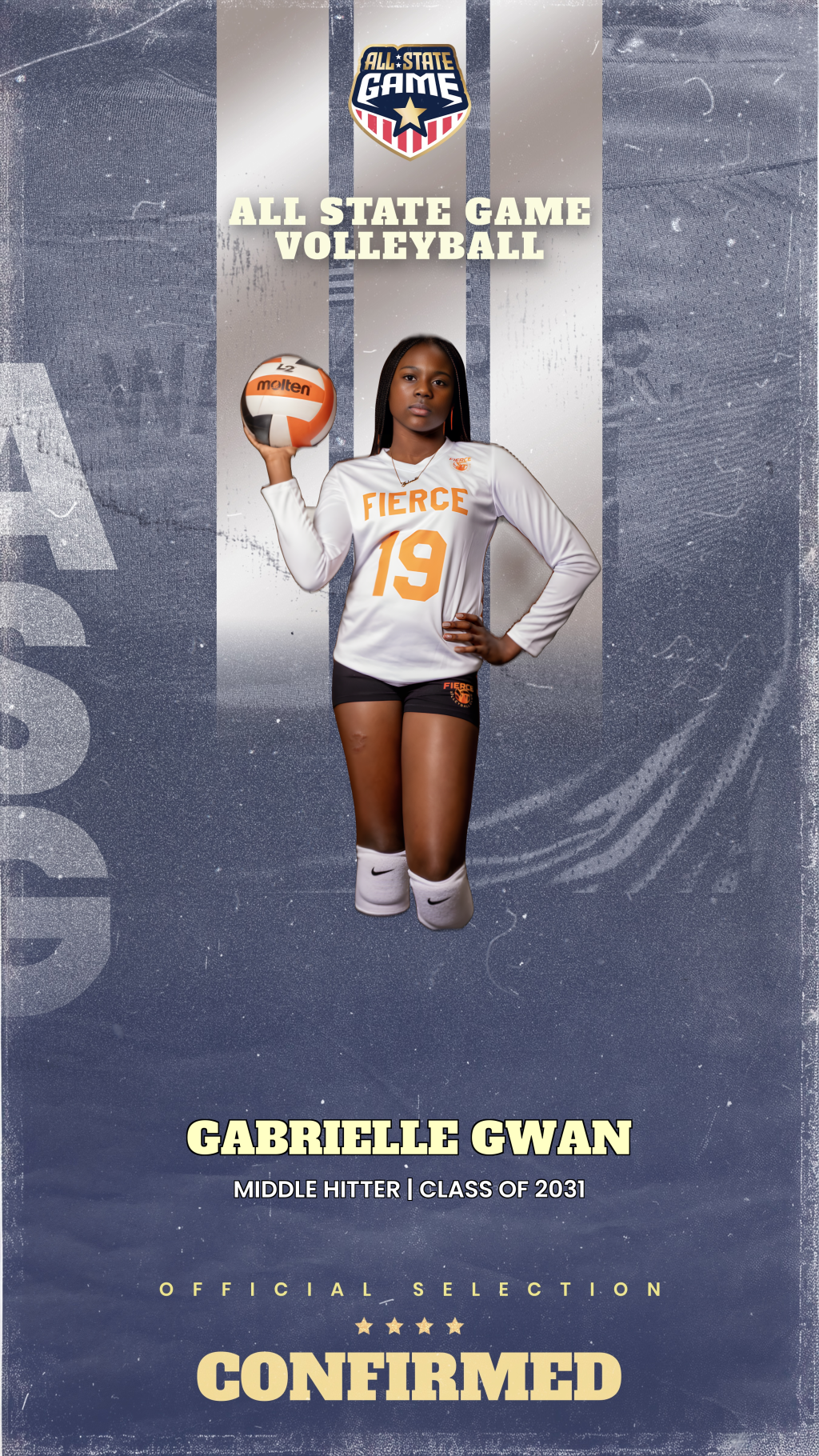 All State Game player card for Gabrielle Gwan