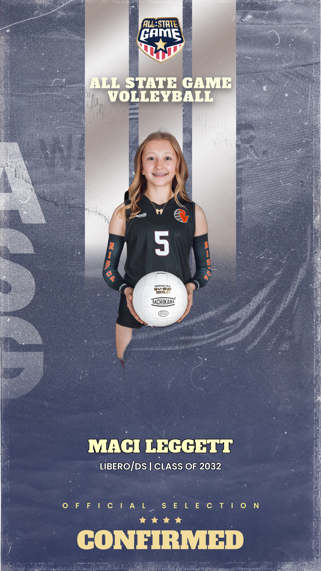 All State Game player card for Maci Leggett