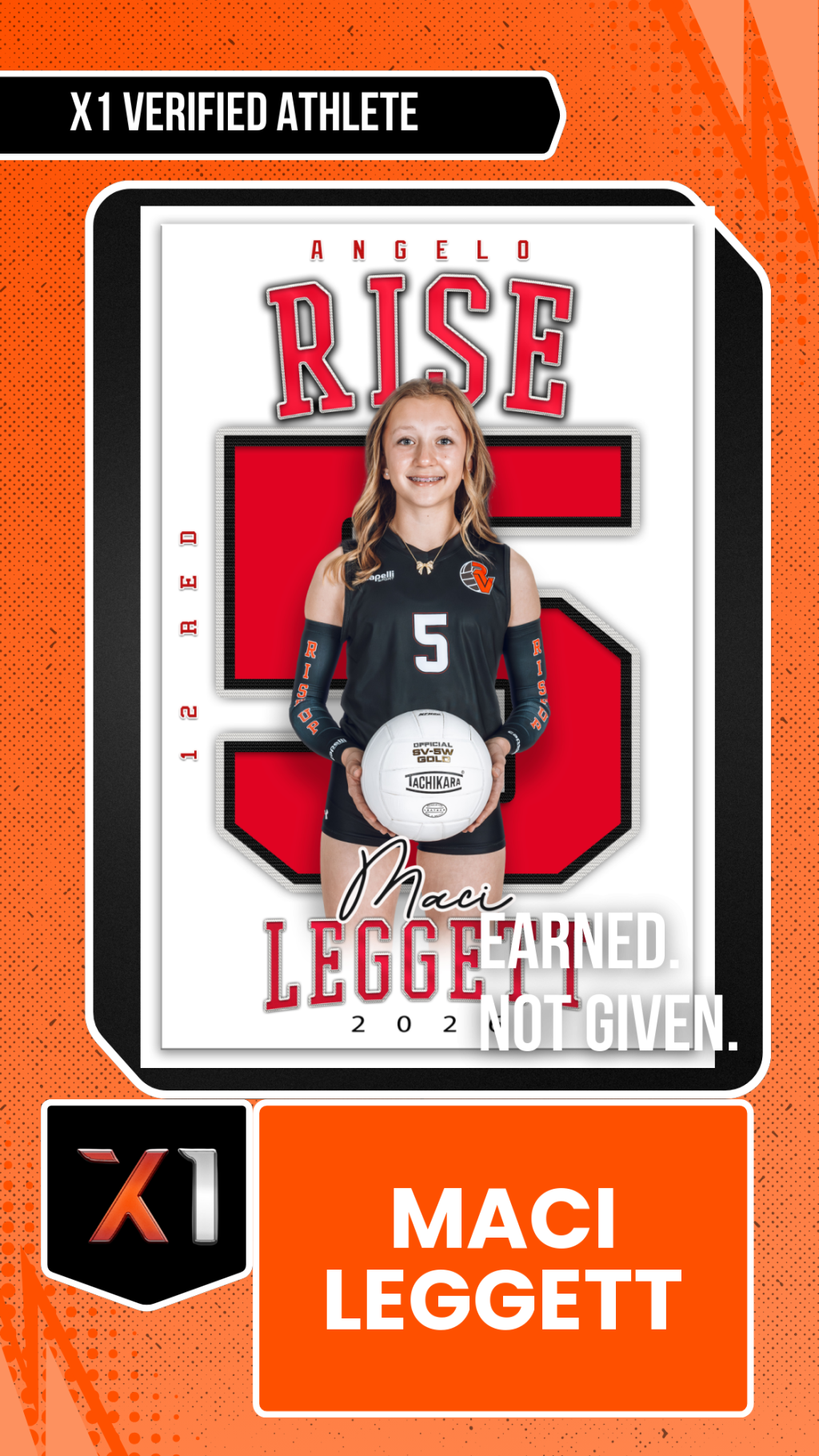 EXACT X1 player card for Maci Leggett