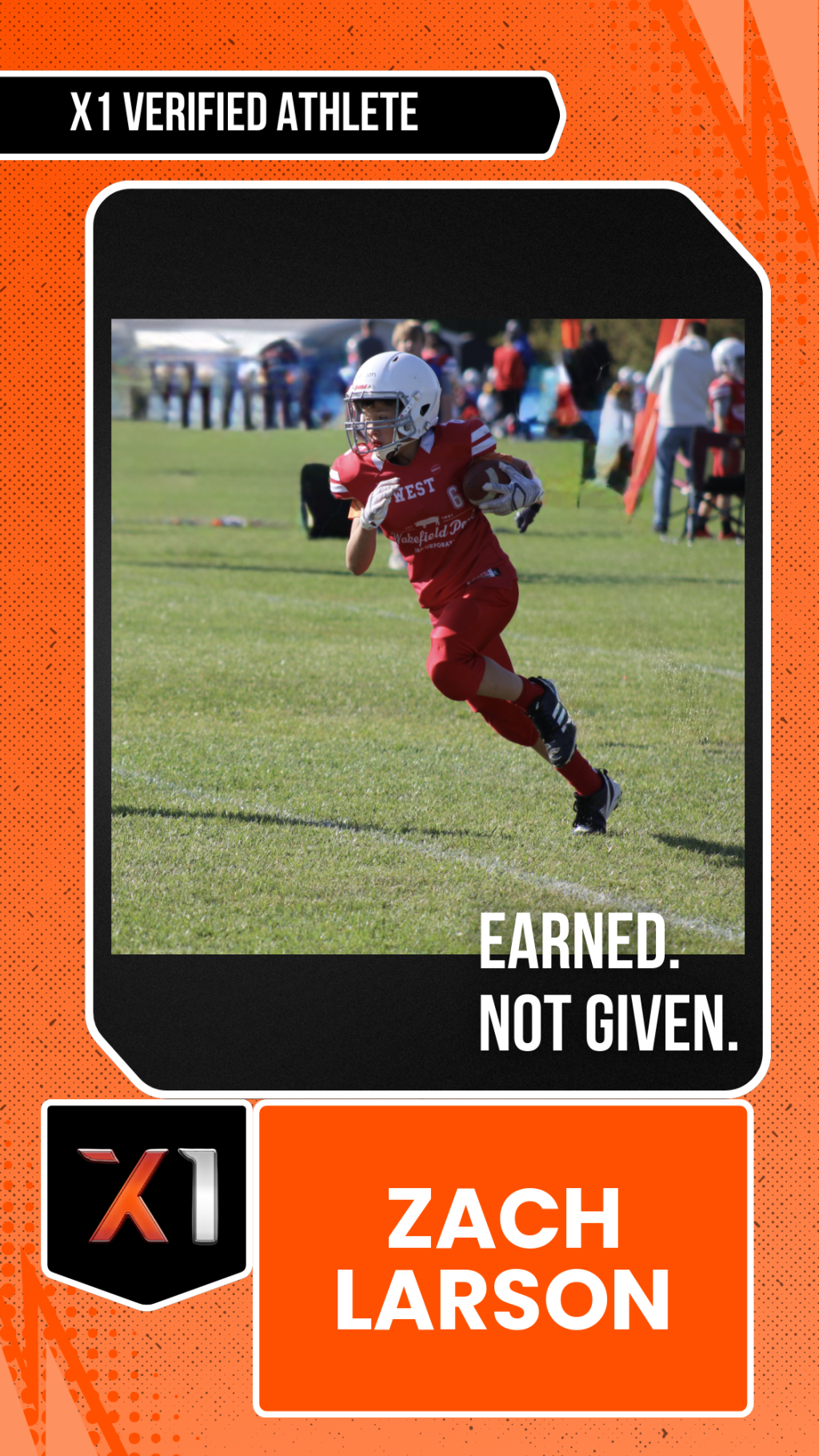 EXACT X1 player card for Zach Larson
