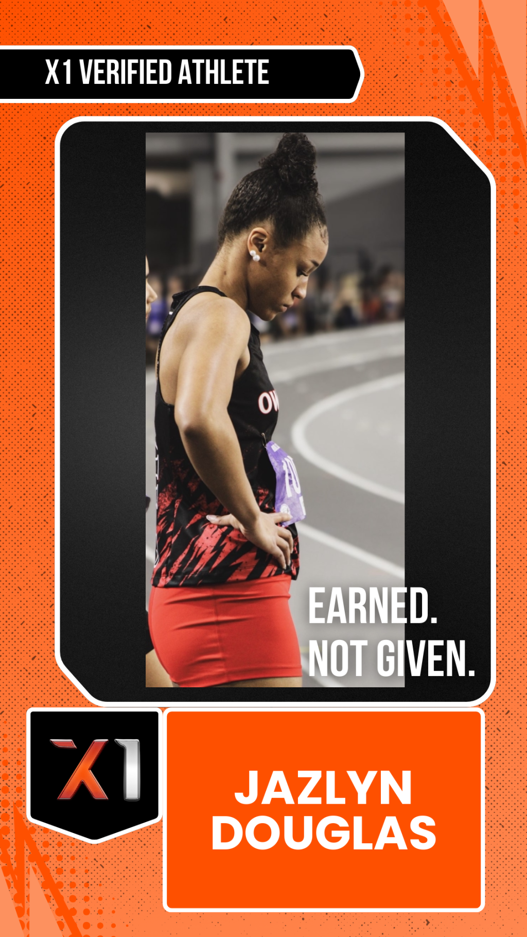 EXACT X1 player card for Jazlyn Douglas