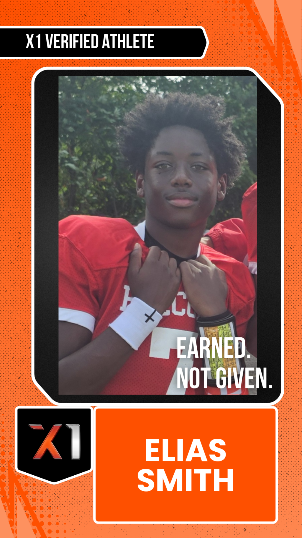 EXACT X1 player card for Elias Smith