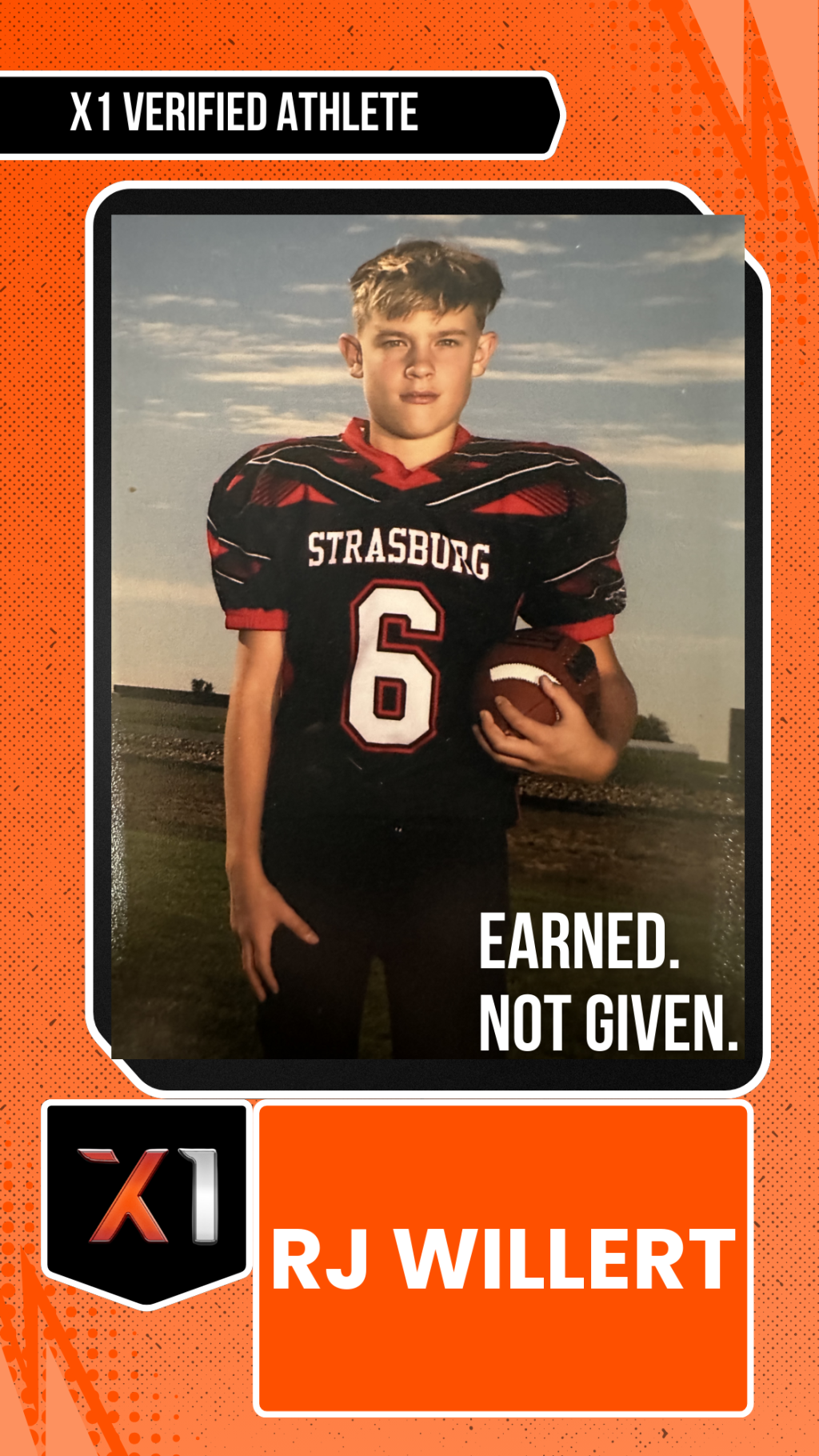 EXACT X1 player card for RJ Willert
