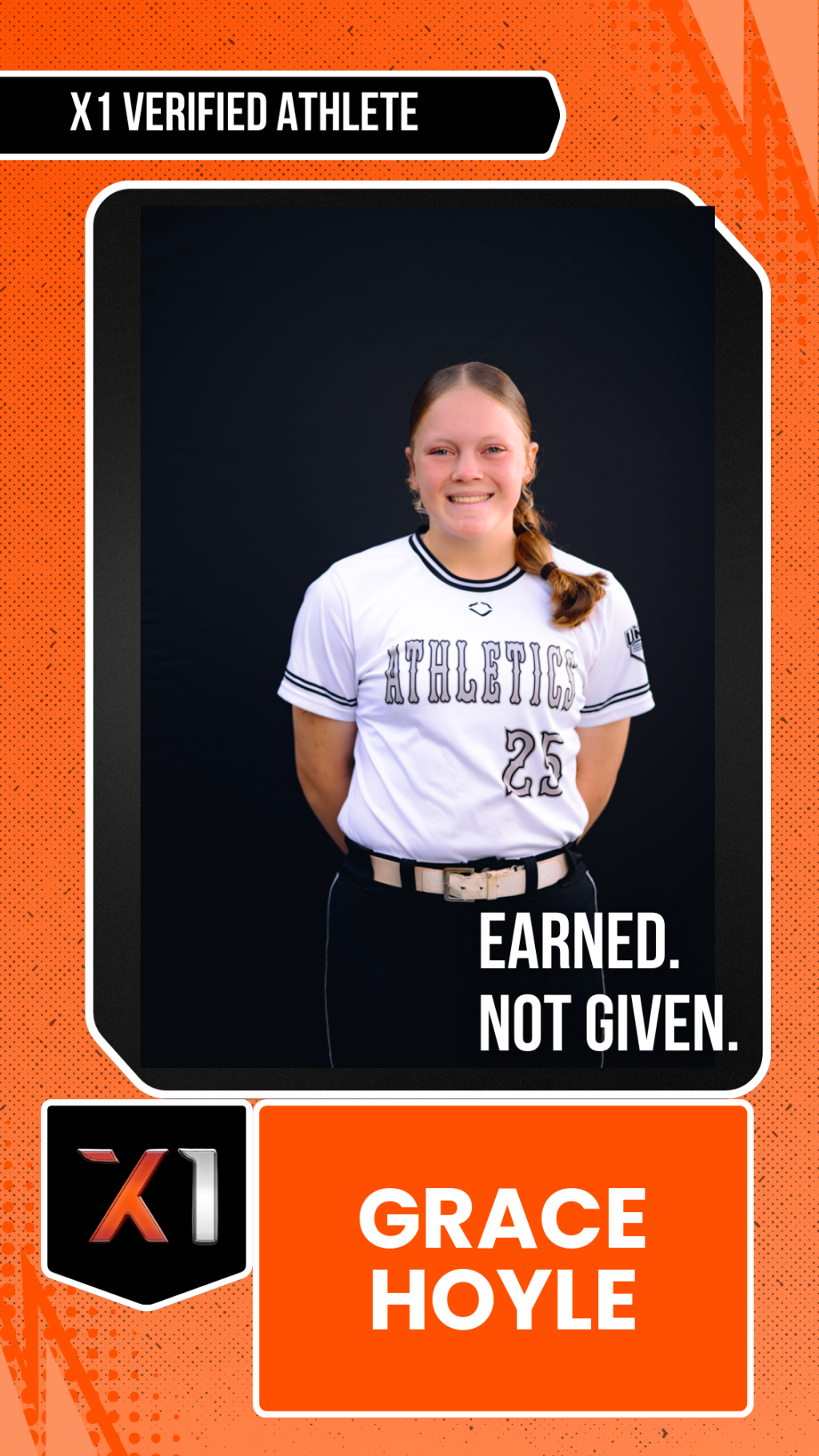 EXACT X1 player card for Grace Hoyle