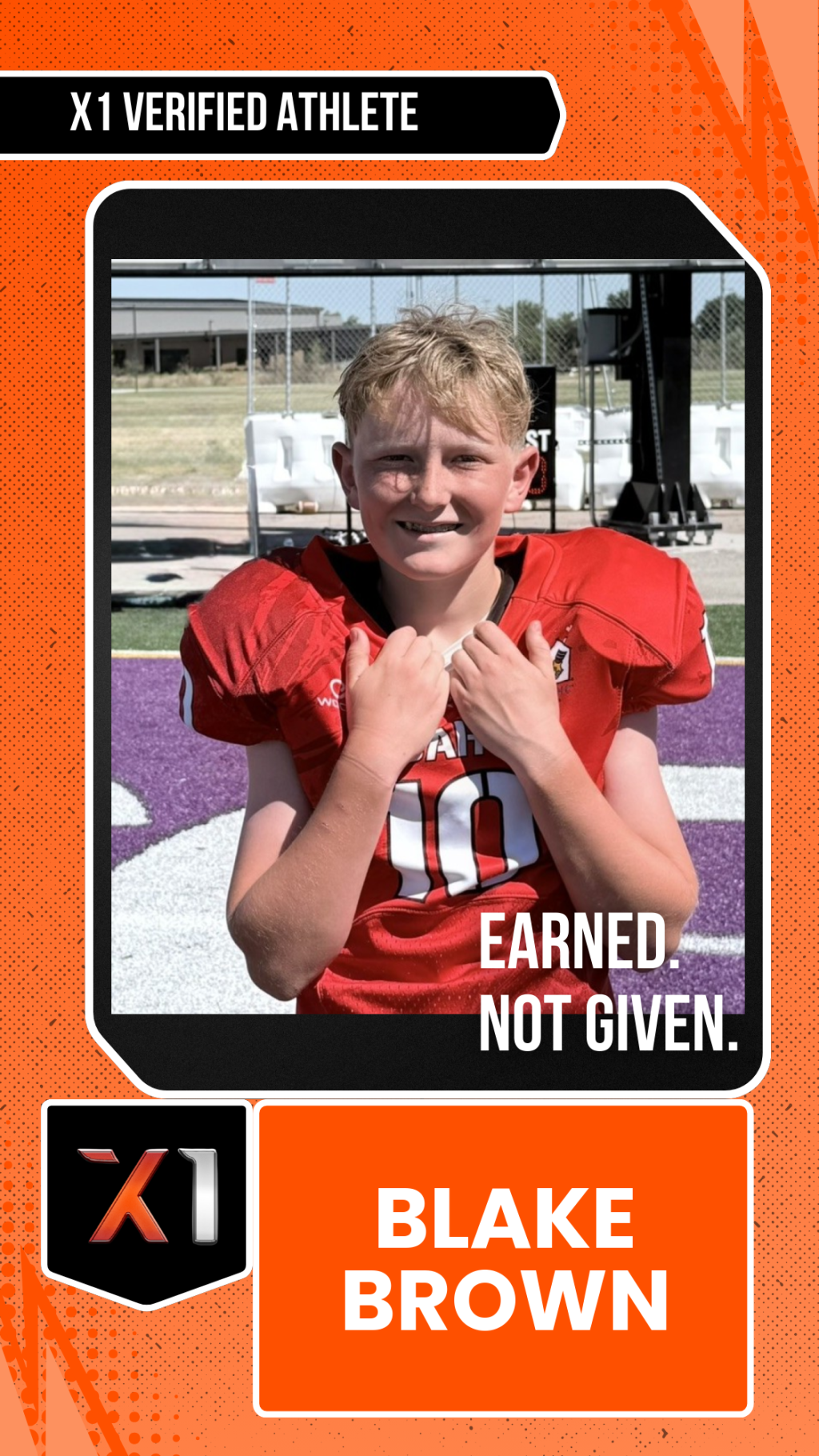 EXACT X1 player card for Blake Brown