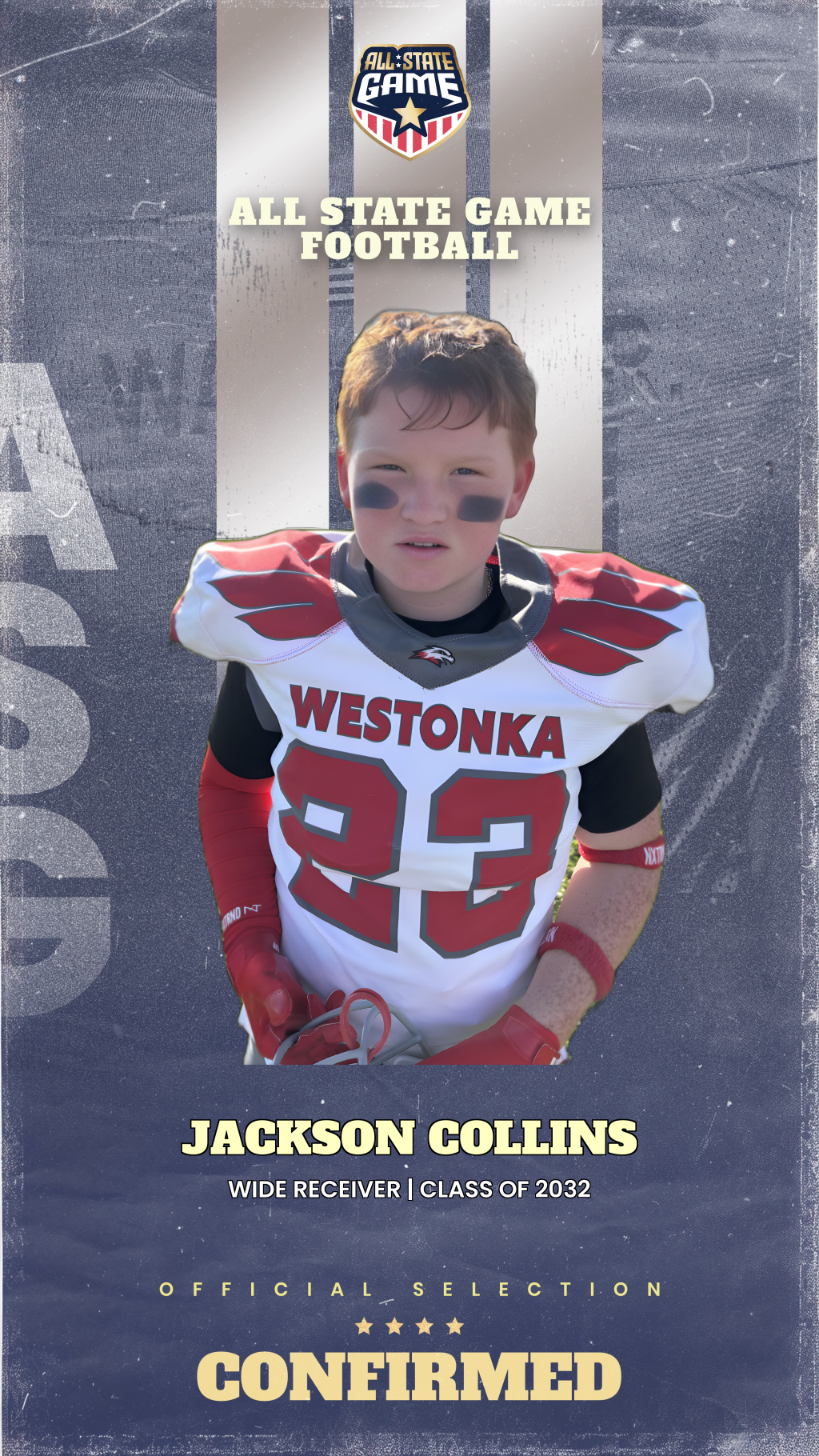 All State Game player card for Jackson Collins