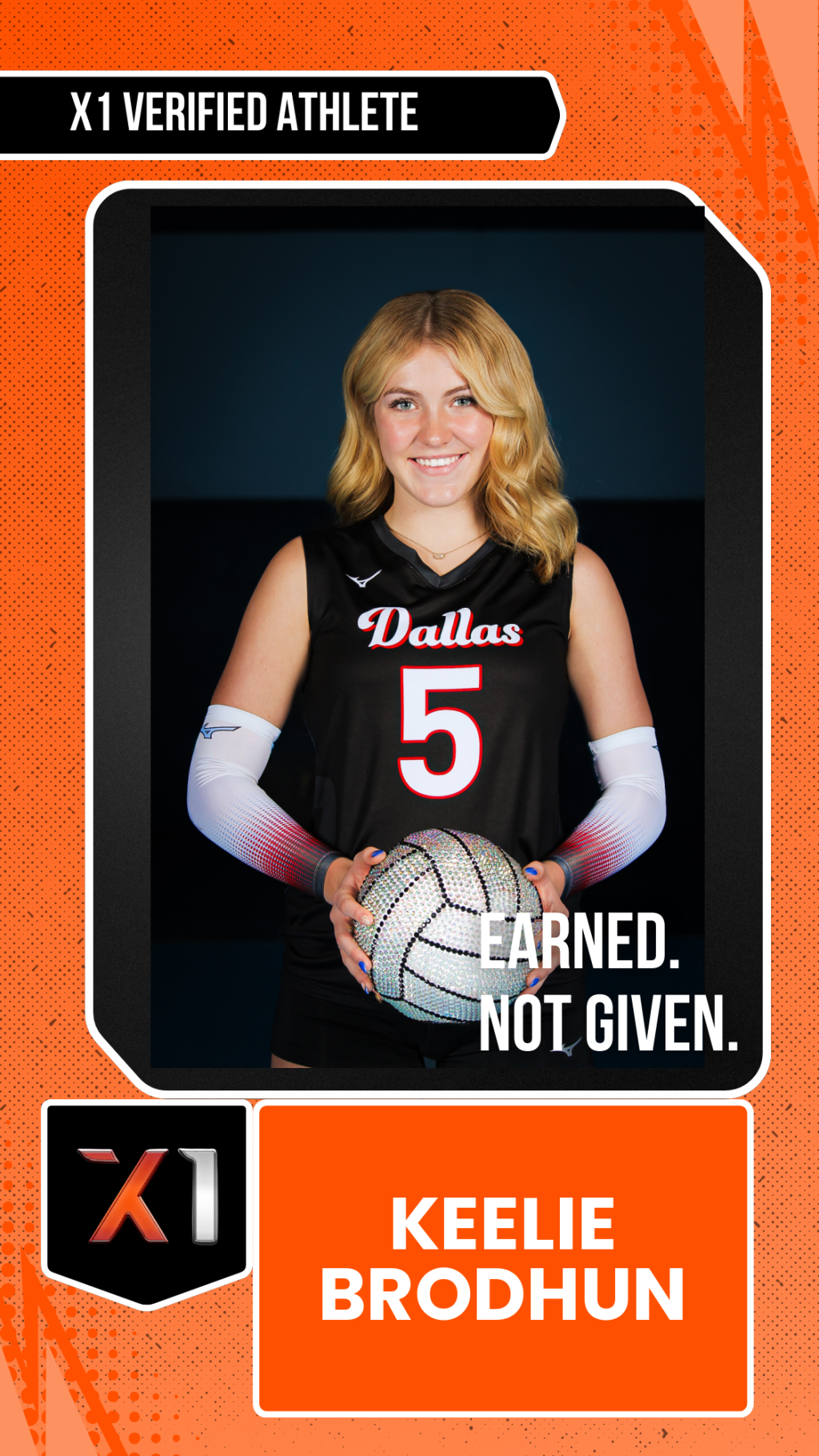EXACT X1 player card for Keelie Brodhun